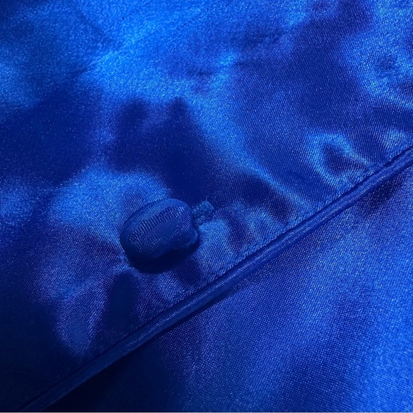 Vintage Victoria’s Secret Blue Satin Sleep Shirt Dress‎ S Gold Label - Picture 4 of 7